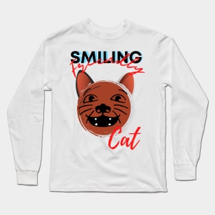 smiling friendly cat, smiling friends, smiling friends cat Long Sleeve T-Shirt